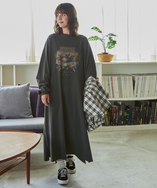 ピグメント加工 アソート ヴィンテージプリント カットロング