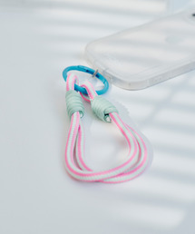 macaroni edge（マカロニエッジ）の「〈macaroni edge/マカロニエッジ〉カラフルショート スマホストラップ 6.0mm ロープ（キーホルダー）」