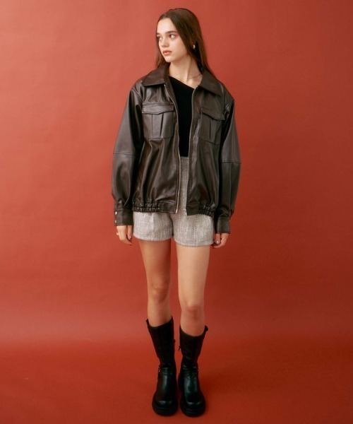 archives(アルシーヴ)の「HWツイードタックショートパンツ(その他パンツ・レディース・ブラウン/グレー/ブラック・MEDIUM)」の11枚目の写真