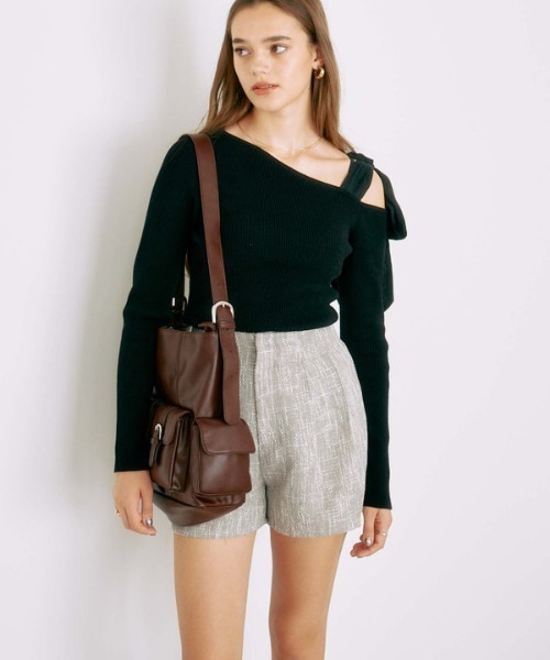 archives(アルシーヴ)の「HWツイードタックショートパンツ(その他パンツ・レディース・ブラウン/グレー/ブラック・MEDIUM)」の13枚目の写真