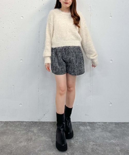 archives(アルシーヴ)の「HWツイードタックショートパンツ(その他パンツ・レディース・ブラウン/グレー/ブラック・MEDIUM)」の17枚目の写真