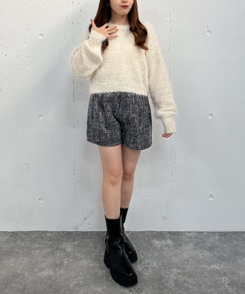 archives(アルシーヴ)の「HWツイードタックショートパンツ(その他パンツ・レディース・ブラウン/グレー/ブラック・MEDIUM)」の18枚目の写真