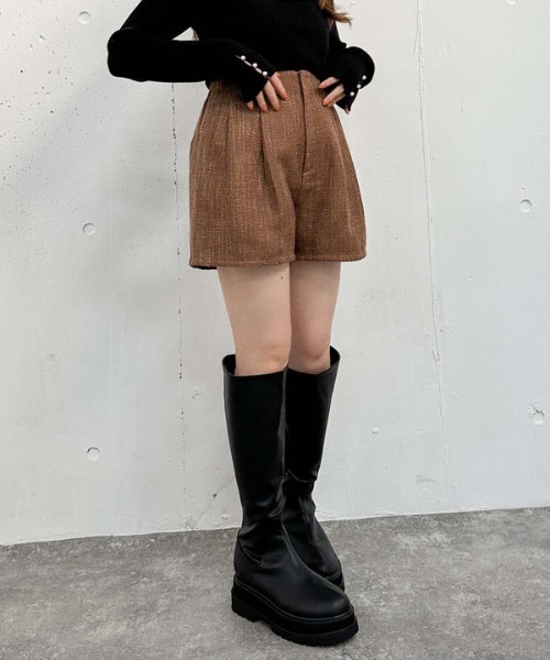archives(アルシーヴ)の「HWツイードタックショートパンツ(その他パンツ・レディース・ブラウン/グレー/ブラック・MEDIUM)」の21枚目の写真
