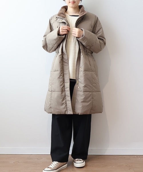MB mint breeze(エムビーミントブリーズ)の「【L~6L 大きいサイズ】裏起毛ストレッチワイドパンツ(その他パンツ・レディース・ベージュ/ブラック・LL/3L/4L/5L/L/6L)」の6枚目の写真