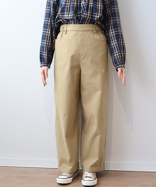 MB mint breeze(エムビーミントブリーズ)の「【L~6L 大きいサイズ】裏起毛ストレッチワイドパンツ(その他パンツ・レディース・ベージュ/ブラック・LL/3L/4L/5L/L/6L)」の11枚目の写真