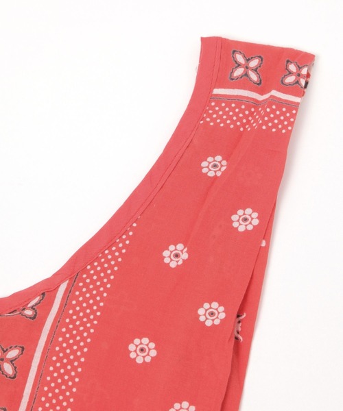 BAYFLOW（ベイフロー）の「BFバンダナマルシェバック（エコバッグ/サブバッグ・レディース・レッド/ネイビー・0）」の8枚目の写真