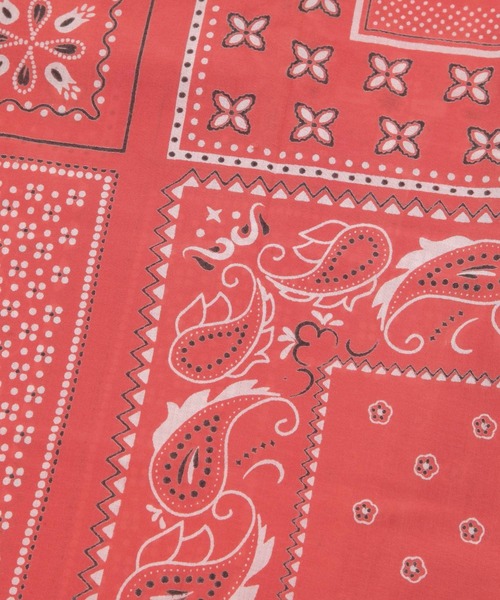 BAYFLOW（ベイフロー）の「BFバンダナマルシェバック（エコバッグ/サブバッグ・レディース・レッド/ネイビー・0）」の9枚目の写真