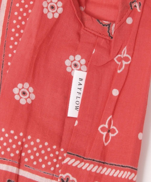 BAYFLOW（ベイフロー）の「BFバンダナマルシェバック（エコバッグ/サブバッグ・レディース・レッド/ネイビー・0）」の10枚目の写真