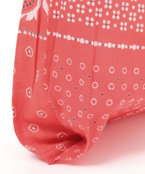 BAYFLOW（ベイフロー）の「BFバンダナマルシェバック（エコバッグ/サブバッグ・レディース・レッド/ネイビー・0）」の11枚目の写真