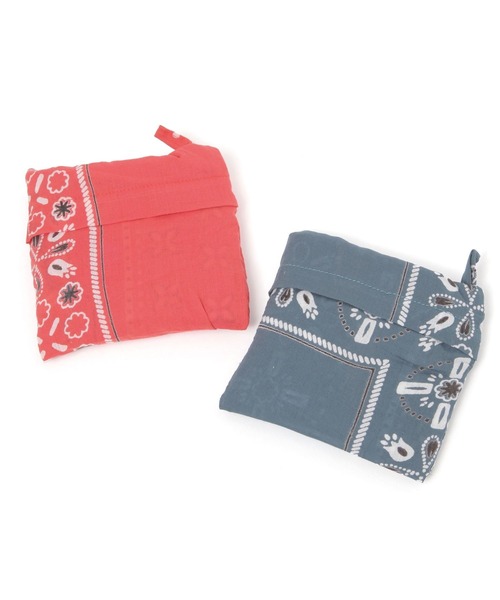 BAYFLOW（ベイフロー）の「BFバンダナマルシェバック（エコバッグ/サブバッグ・レディース・レッド/ネイビー・0）」の14枚目の写真