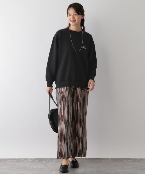 GLOBAL WORK Smile Seed Store（グローバルワーク スマイルシードストア）の「プリントプルオーバースウェット/116032（Tシャツ/カットソー・レディース・アイボリー/ブラック/ネイビー/チャコール/杢グレー・MEDIUM/X-LARGE/LARGE/SMALL）」の11枚目の写真