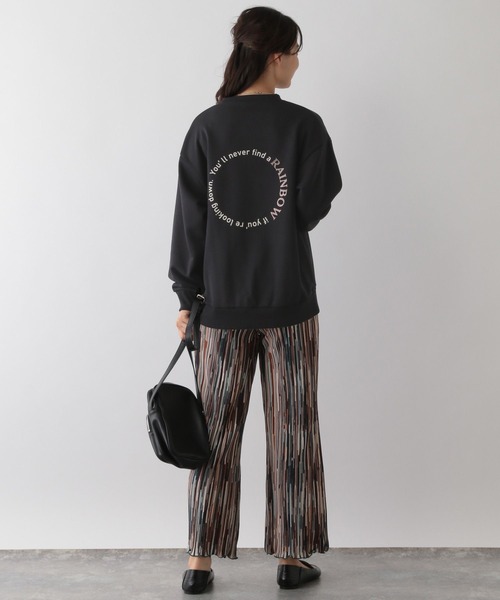 GLOBAL WORK Smile Seed Store（グローバルワーク スマイルシードストア）の「プリントプルオーバースウェット/116032（Tシャツ/カットソー・レディース・アイボリー/ブラック/ネイビー/チャコール/杢グレー・MEDIUM/X-LARGE/LARGE/SMALL）」の13枚目の写真