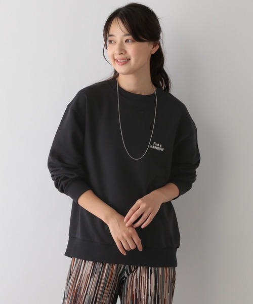 GLOBAL WORK Smile Seed Store（グローバルワーク スマイルシードストア）の「プリントプルオーバースウェット/116032（Tシャツ/カットソー・レディース・アイボリー/ブラック/ネイビー/チャコール/杢グレー・MEDIUM/X-LARGE/LARGE/SMALL）」の14枚目の写真
