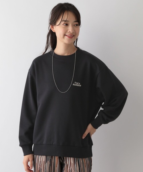 GLOBAL WORK Smile Seed Store（グローバルワーク スマイルシードストア）の「プリントプルオーバースウェット/116032（Tシャツ/カットソー・レディース・アイボリー/ブラック/ネイビー/チャコール/杢グレー・MEDIUM/X-LARGE/LARGE/SMALL）」の15枚目の写真