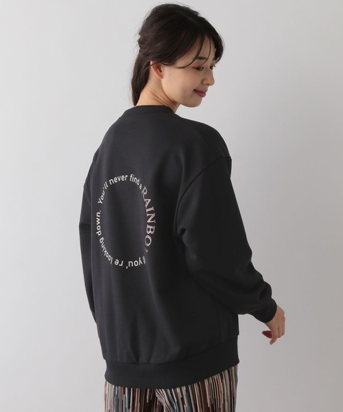 GLOBAL WORK Smile Seed Store（グローバルワーク スマイルシードストア）の「プリントプルオーバースウェット/116032（Tシャツ/カットソー・レディース・アイボリー/ブラック/ネイビー/チャコール/杢グレー・MEDIUM/X-LARGE/LARGE/SMALL）」の16枚目の写真