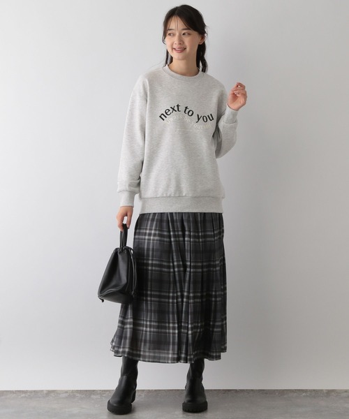 GLOBAL WORK Smile Seed Store（グローバルワーク スマイルシードストア）の「プリントプルオーバースウェット/116032（Tシャツ/カットソー・レディース・アイボリー/ブラック/ネイビー/チャコール/杢グレー・MEDIUM/X-LARGE/LARGE/SMALL）」の17枚目の写真