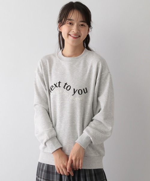 GLOBAL WORK Smile Seed Store（グローバルワーク スマイルシードストア）の「プリントプルオーバースウェット/116032（Tシャツ/カットソー・レディース・アイボリー/ブラック/ネイビー/チャコール/杢グレー・MEDIUM/X-LARGE/LARGE/SMALL）」の19枚目の写真