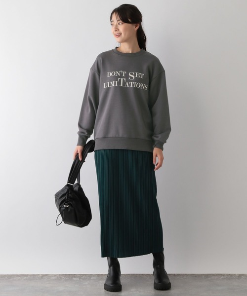 GLOBAL WORK Smile Seed Store（グローバルワーク スマイルシードストア）の「プリントプルオーバースウェット/116032（Tシャツ/カットソー・レディース・アイボリー/ブラック/ネイビー/チャコール/杢グレー・MEDIUM/X-LARGE/LARGE/SMALL）」の21枚目の写真