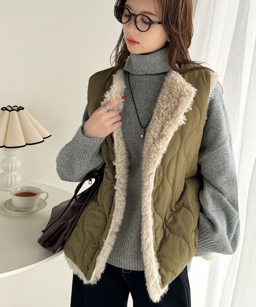 classicalelf(クラシカルエルフ)の「シンプルシックな大人の魅力。天竺編みタートルネック圧縮ニットプルオーバー(ニット/セーター・レディース・アイボリー/ブラック/ライトグレー/ブルー・MEDIUM/X-LARGE/SMALL/LARGE)」の18枚目の写真