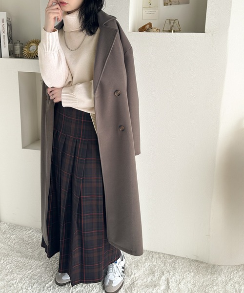 classicalelf(クラシカルエルフ)の「シンプルシックな大人の魅力。天竺編みタートルネック圧縮ニットプルオーバー(ニット/セーター・レディース・アイボリー/ブラック/ライトグレー/ブルー・MEDIUM/X-LARGE/SMALL/LARGE)」の8枚目の写真