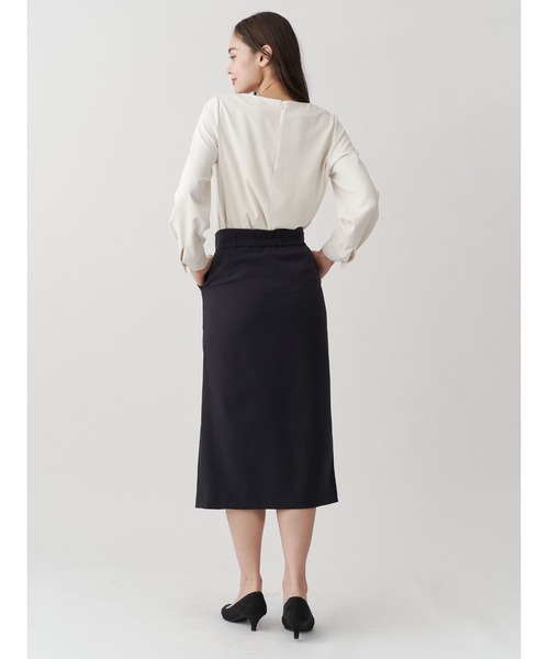 TONAL（トーナル）の「フロントチェーンサテンブラウス（シャツ