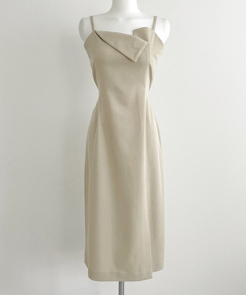 Jasmine Grandiflorum(ジャスミングランディフローラム)の「【Jasmine】アシメトリーキャミロングワンピース (SS)(ワンピース・レディース・グレー/ブラック/ライトベージュ・FREE)」の21枚目の写真