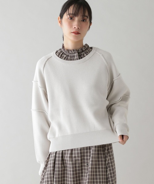セール】《natural by clip》12ゲージスウェットライクプルオーバー