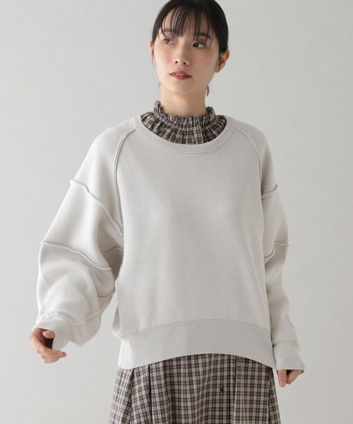 セール】《natural by clip》12ゲージスウェットライクプルオーバー