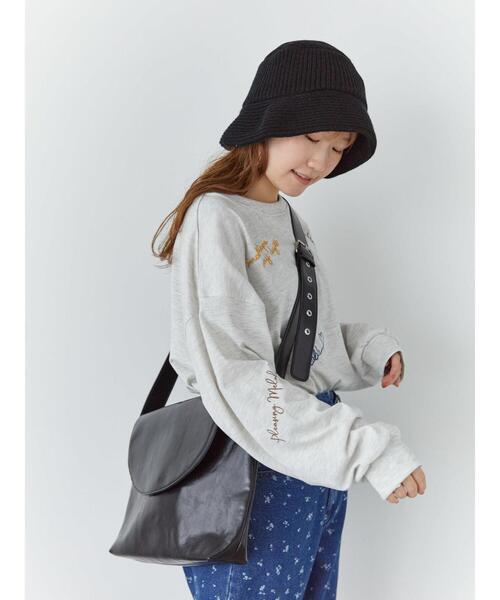 ehka sopo（エヘカソポ）の「らくがき刺繍プリントロンT（Tシャツ/カットソー・レディース・ブラック/グレー/オフホワイト・F）」の16枚目の写真