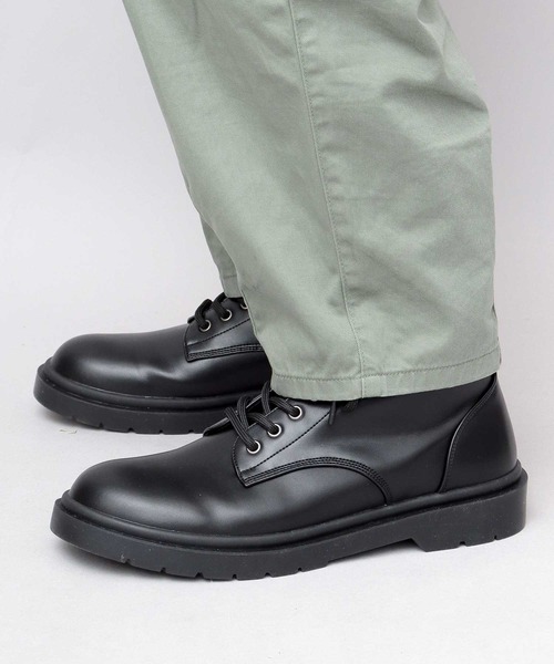 glabella（グラベラ）の「選べる2デザイン クッションソール ドレスブーツ（レースアップ・サイドゴア）（ブーツ・メンズ・ブラック/ブラック系その他・L/M/S）」の4枚目の写真