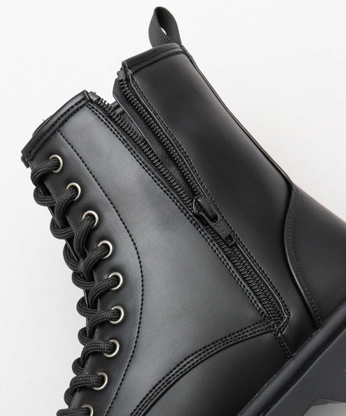glabella（グラベラ）の「選べる2デザイン クッションソール ドレスブーツ（レースアップ・サイドゴア）（ブーツ・メンズ・ブラック/ブラック系その他・L/M/S）」の19枚目の写真