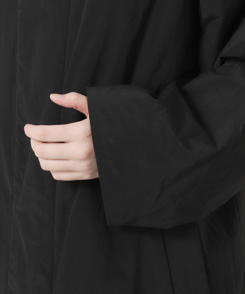 ATON(エイトン)の「ATON(エイトン)Techno Co Padded コート CMAGCW0904(ステンカラーコート・レディース・ブラック・FREE)」の17枚目の写真
