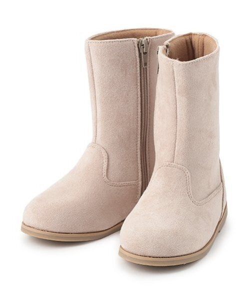 petit main（プティマイン）の「ロングブーツ（ブーツ・キッズ・ブラック/ベージュ・17cm/18cm/19cm）」の2枚目の写真