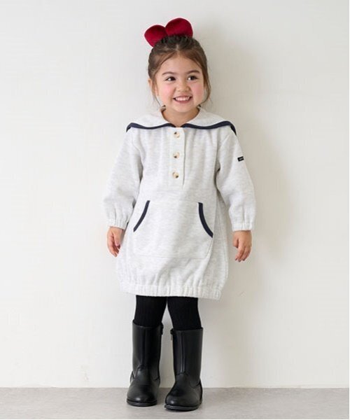 petit main（プティマイン）の「ロングブーツ（ブーツ・キッズ・ブラック/ベージュ・17cm/18cm/19cm）」の4枚目の写真