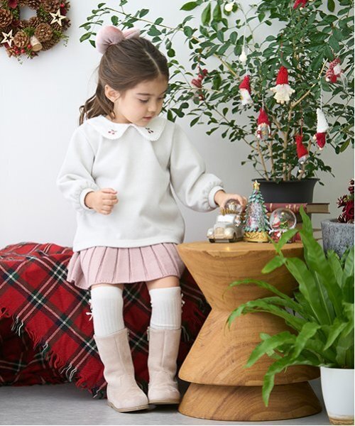 petit main（プティマイン）の「ロングブーツ（ブーツ・キッズ・ブラック/ベージュ・17cm/18cm/19cm）」の10枚目の写真