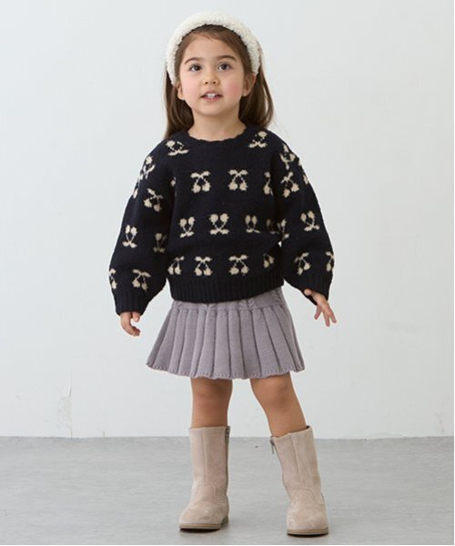 petit main（プティマイン）の「ロングブーツ（ブーツ・キッズ・ブラック/ベージュ・17cm/18cm/19cm）」の13枚目の写真