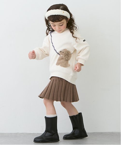 petit main（プティマイン）の「ロングブーツ（ブーツ・キッズ・ブラック/ベージュ・17cm/18cm/19cm）」の14枚目の写真