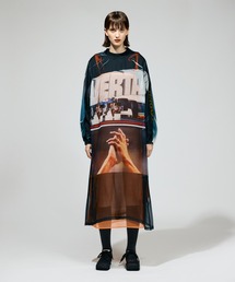 【定価3万円以上 美品】NON TOKYO ノントーキョー　ポロシャツワンピース NON TOKYO tシャツ TOKYO/ノントーキョー/シアーキャミソール
