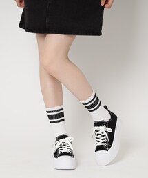 厚底キャンバススニーカー