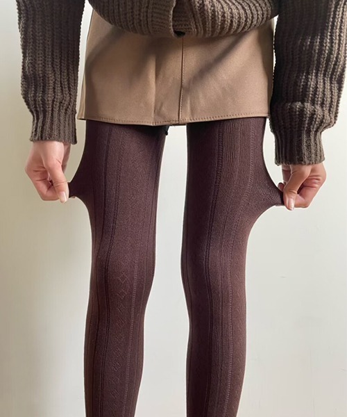 ストライプダイヤ柄 カラータイツ cula1039（タイツ/ストッキング