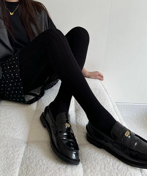 c.u.l（シーユーエル）の「ストライプダイヤ柄 カラータイツ cula1039（タイツ/ストッキング・レディース・グレー/ライトベージュ/アイボリー/ブラック/ダークブラウン/ブラウン/ダークグレー・FREE）」の13枚目の写真