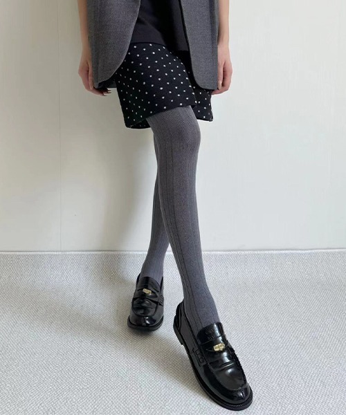 c.u.l（シーユーエル）の「ストライプダイヤ柄 カラータイツ cula1039（タイツ/ストッキング・レディース・グレー/ライトベージュ/アイボリー/ブラック/ダークブラウン/ブラウン/ダークグレー・FREE）」の19枚目の写真
