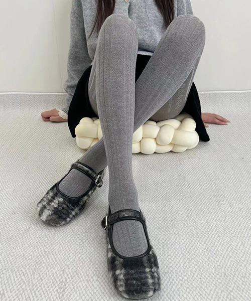 c.u.l（シーユーエル）の「ストライプダイヤ柄 カラータイツ cula1039（タイツ/ストッキング・レディース・グレー/ライトベージュ/アイボリー/ブラック/ダークブラウン/ブラウン/ダークグレー・FREE）」の22枚目の写真