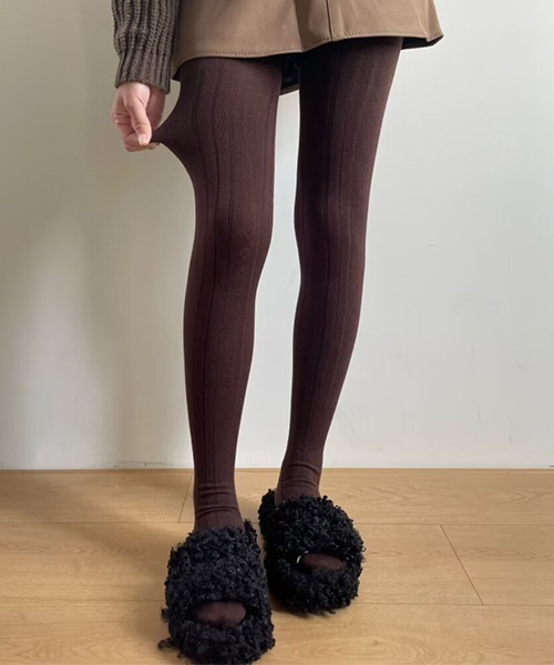 セール】ストライプダイヤ柄 カラータイツ cula1039（タイツ