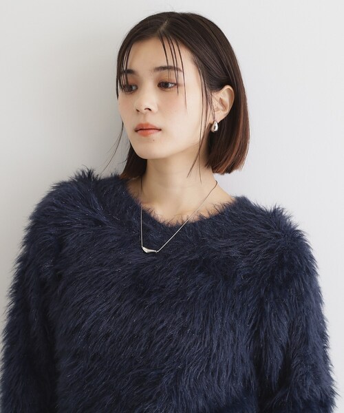 THE SHOP TK （ザ ショップ ティーケー ）の「【＠BAILA掲載】【前後2WAY】クリアフェザーニット/洗える（ニット/セーター・レディース・アイボリー/スモーキーグリーン系/ダークブラウン/ネイビー・99）」の20枚目の写真