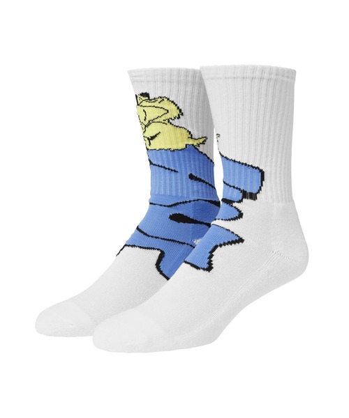 HUF（ハフ）の「DOG SENSE SOCKS（ソックス/靴下・メンズ・ホワイト・ONE SIZE）」の4枚目の写真