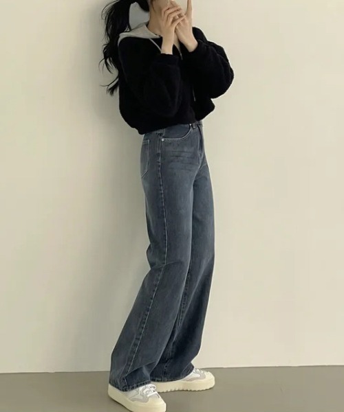 Vipoa(ヴィポア)の「ボアショート丈パーカー(パーカー・レディース・ブラック/ホワイト・FREE)」の20枚目の写真