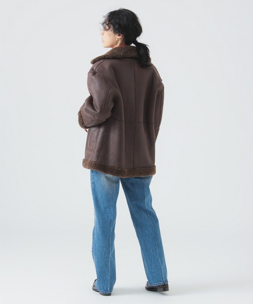 B:MING by BEAMS（ビーミングバイビームス）の「フェイク ムートン ブルゾン（S～M）（ブルゾン・レディース・ブラック/ブラウン・SMALL/MEDIUM）」の17枚目の写真