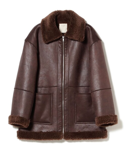 B:MING by BEAMS（ビーミングバイビームス）の「フェイク ムートン ブルゾン（S～M）（ブルゾン・レディース・ブラック/ブラウン・SMALL/MEDIUM）」の15枚目の写真