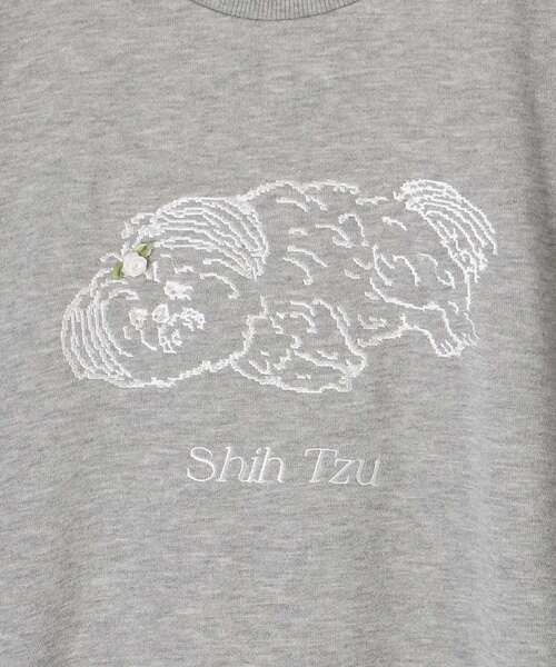 MAJESTIC LEGON（マジェスティックレゴン）の「SZKコラボ チャーミングスウェット（スウェット・レディース・ベージュ/オフホワイト/グレー・MEDIUM）」の8枚目の写真